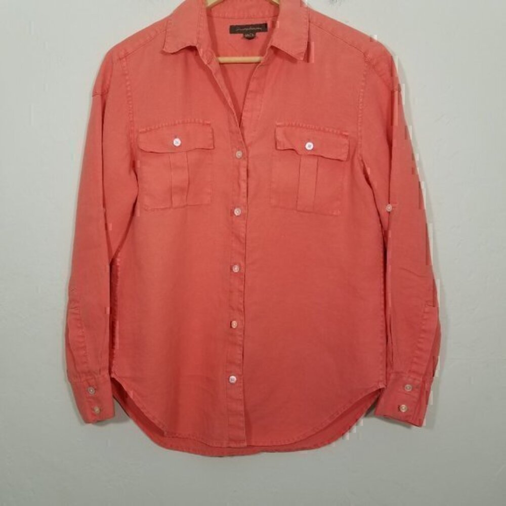Tommy Bahama 100% Linen Long Sleeve Button Down Shirts Size XS
